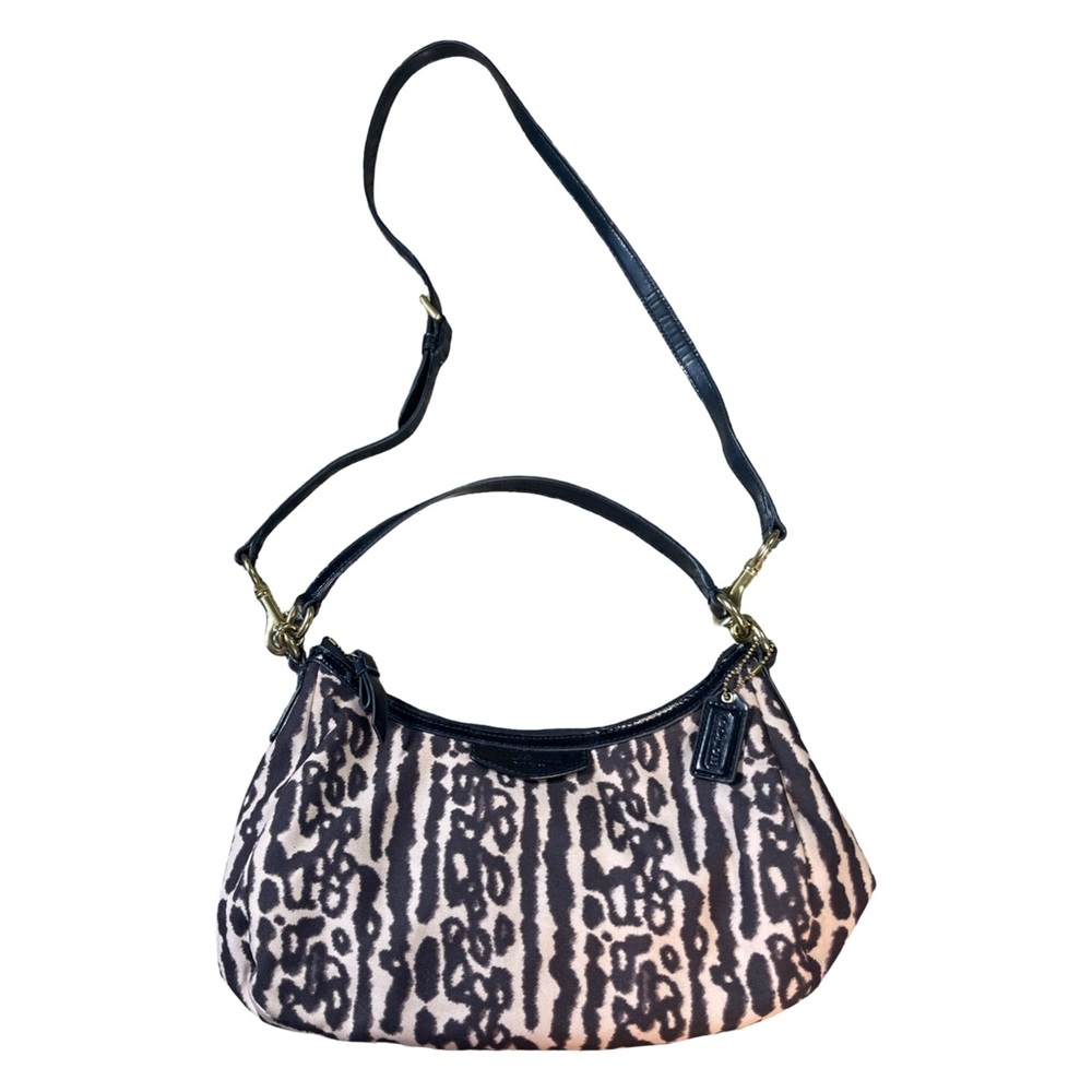 Vintage Coach Mia Ocelot Leopard Print Crossbody Shoulder Bag Coach F31903